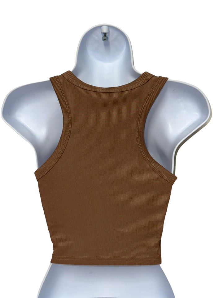 Women's Versatile Solid Crop Tank Top