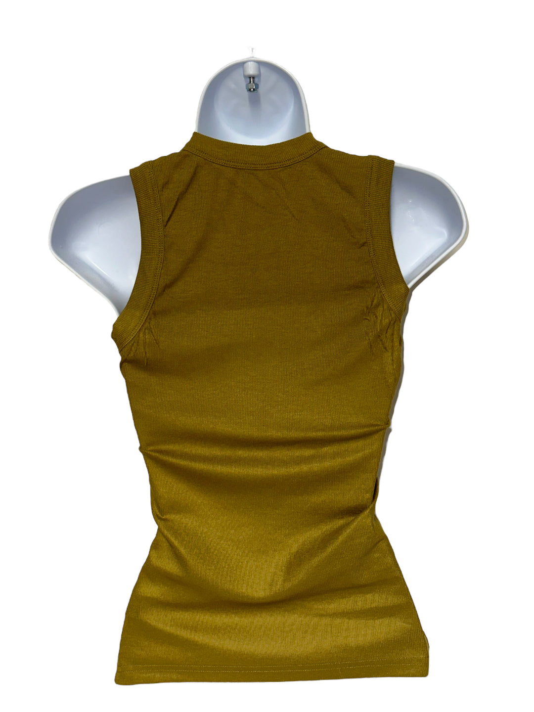 Women's Ribbed Crew Neck Tank Top