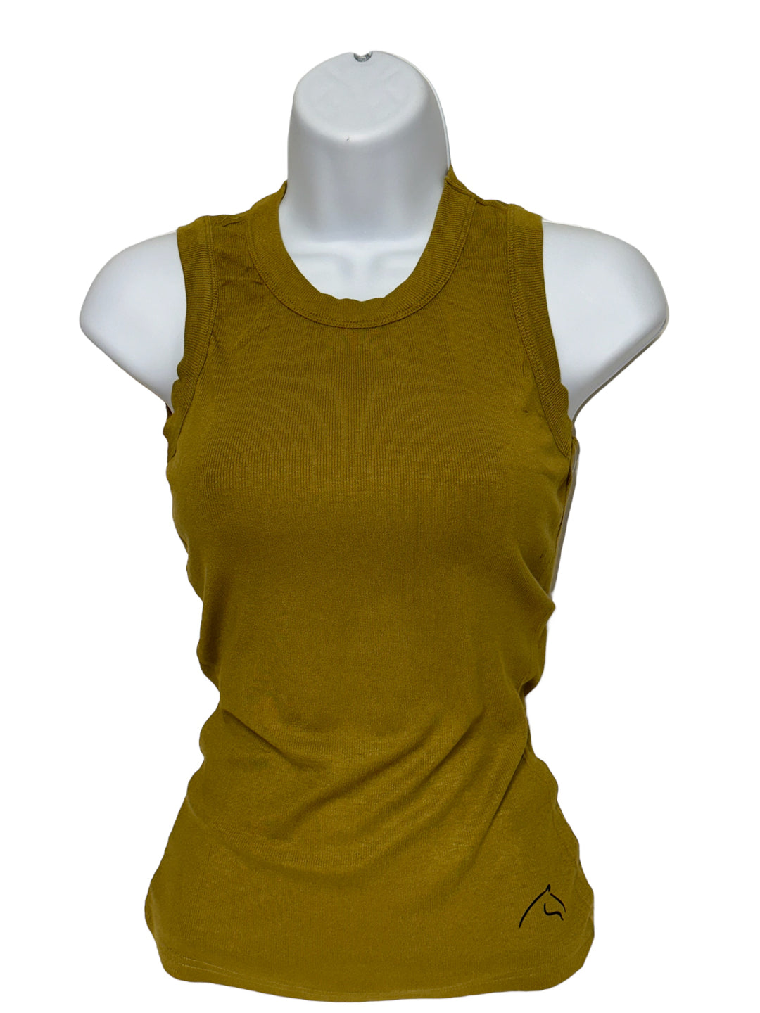 Women's Ribbed Crew Neck Tank Top